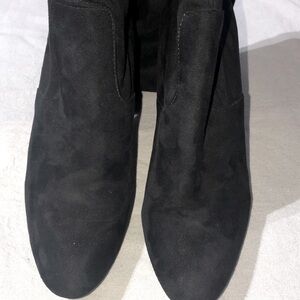 Steve Madden over the knee round toe faux suede boots